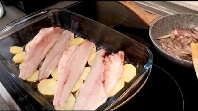 Лубина в духовке. смотреть онлайн