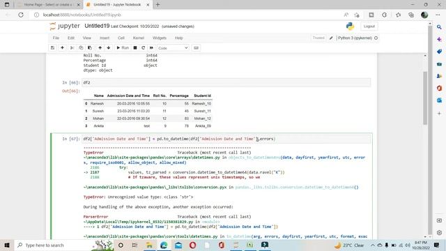 How To Convert A Date Column From Object To Datetime In Pandas | Pandas Tutorial | Data Science смотреть онлайн