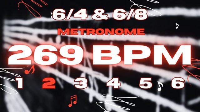 269 BPM - 6/4 & 6/8 Metronome смотреть онлайн