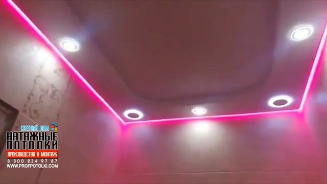 20 марта 2019 Парящий натяжной потолок белый матовый GX53 двухуровневый Челны Елабуга Светлый Дом смотреть онлайн