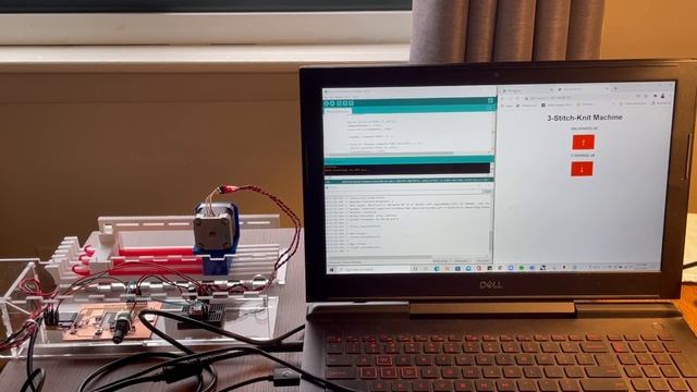 ESP32 Web Interface for 3-Stitch Knit Machine смотреть онлайн