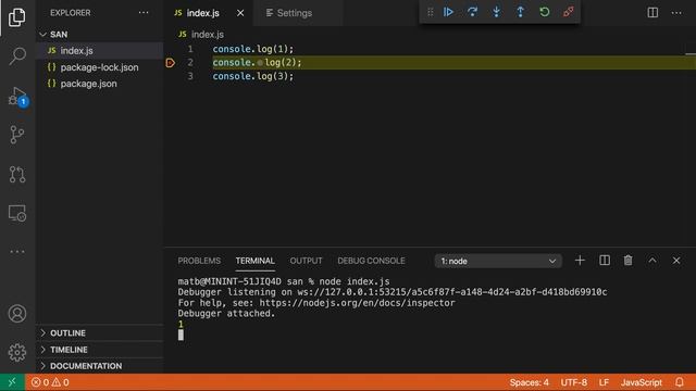 VS Code tips — Automatically debug node scripts run in the integrated terminal смотреть онлайн