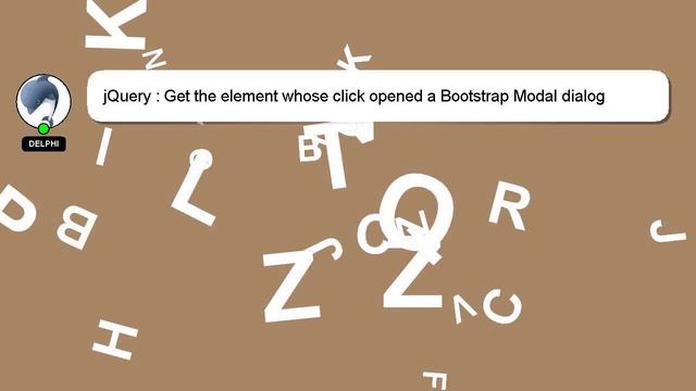 jQuery : Get the element whose click opened a Bootstrap Modal dialog смотреть онлайн