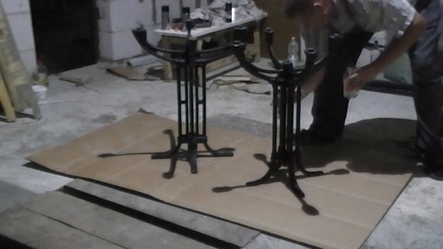 Покраска чугунной станины для стола смотреть онлайн