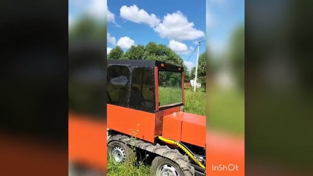 Самодельный гусеничный трактор. Краткий обзор. смотреть онлайн