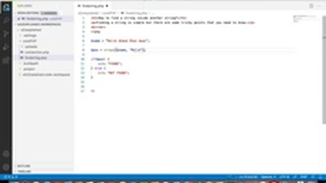 How to find a string inside another string using PHP смотреть онлайн