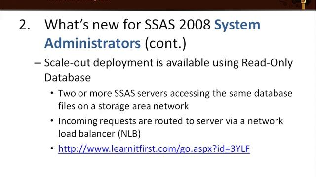 New Features in SQL Server 2008 Analysis Services смотреть онлайн