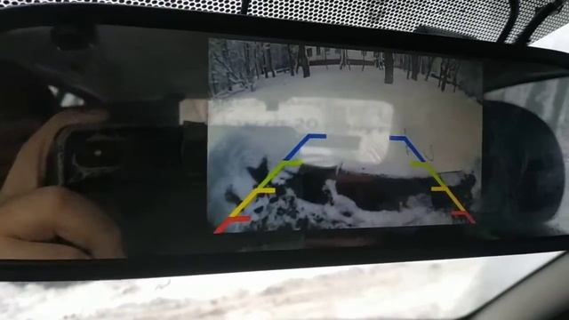 Камера заднего вида с кнопкой. смотреть онлайн