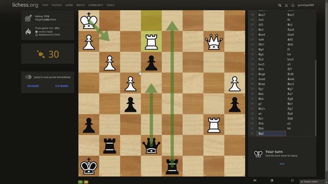 Puzzle streak on lichess #1 - Part 3 смотреть онлайн