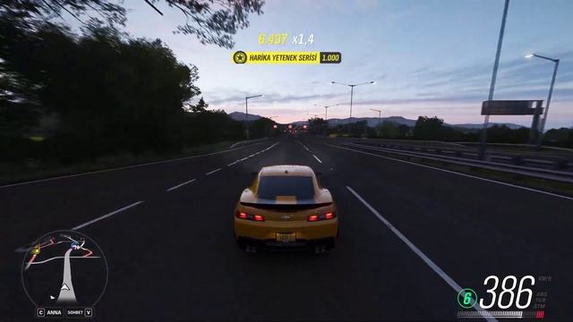 TR 4K Forza Horizon 4 chevrolet camaro W12 6,2 otobanda gazladık hız testi смотреть онлайн
