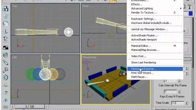 Видеокурс по 3d max. Столкновение шаров при игре в бильярд 2. Урок 184 смотреть онлайн
