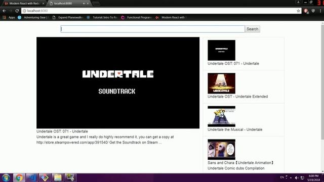 Search Engine w/ React смотреть онлайн