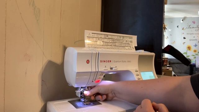 How To Thread The Singer Quantum Stylist, 9960