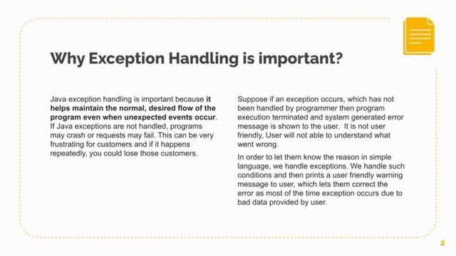 Why Exception Handling is important? #java #exceptionhandling смотреть онлайн