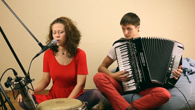 Fix You - Coldplay - Vocal, Accordion, Percussion, Looper and Harmonizer Cover смотреть онлайн