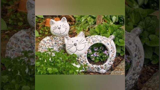 Поделки из цемента для сада! Сборник идей! смотреть онлайн