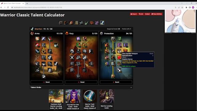 Warrior Talent Builds For Classic WoW Hardcore And Era