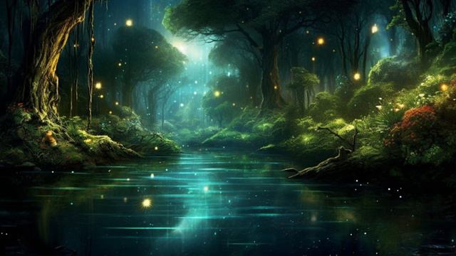 Magical Forest Fantasy - Relaxing Meditative Ambient Music For Sleep Relaxation And Studying