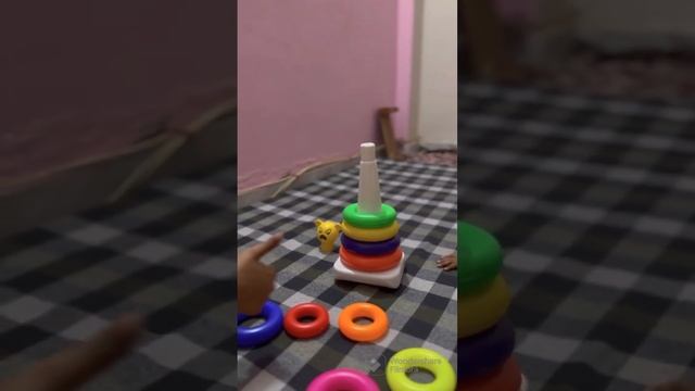 Play with stacking Toy | Toddler toys | stack ring смотреть онлайн