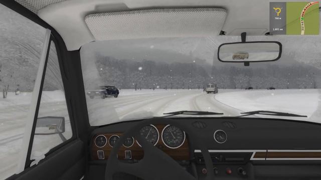 ОЧЕНЬ СНЕЖНАЯ ЗИМА - Новые Текстуры Зимы (City Car Driving) смотреть онлайн