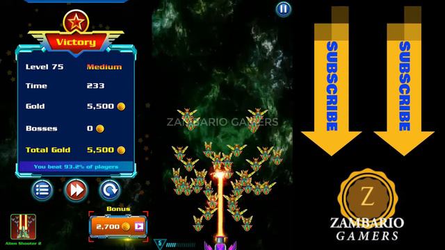 Alien Shooter Level 75 | Low Power Ship | Galaxy Attack | Pulse Blast | Zambario Gamers смотреть онлайн