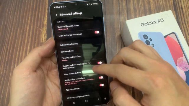 Samsung Galaxy A13: How To Set Notification Reminders To Remind Every 3/5/10/15 Minutes