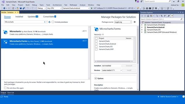 Integrate Nugget Package in xamarin forms|PART 1 смотреть онлайн