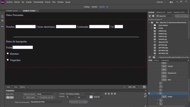 Formularios en Dreamweaver смотреть онлайн