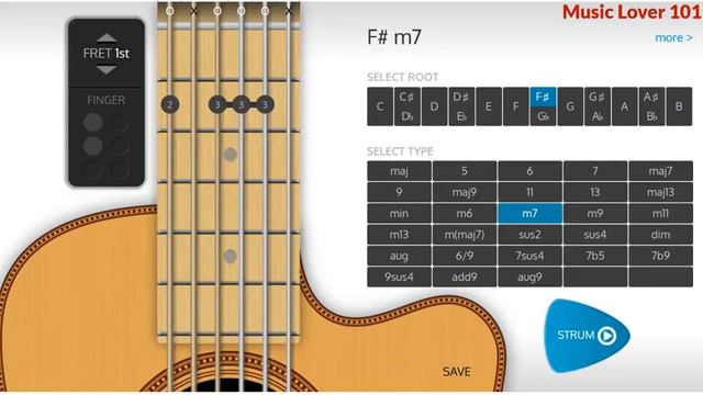 F#m7 or G flat minor 7 Chord Guitar смотреть онлайн
