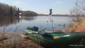 байдарка вега и плавник стабилизатор первый сплав по большой открытой воде как по рельсам не рыскает
