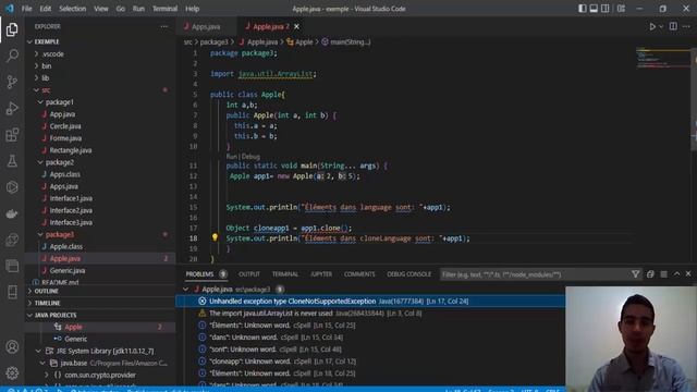 كيفية نسخ بيانات كائن Object الى كائن اخر Java 53- The clone method смотреть онлайн