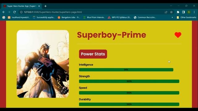 SuperHero Hunter App, Vanilla JavaScript смотреть онлайн