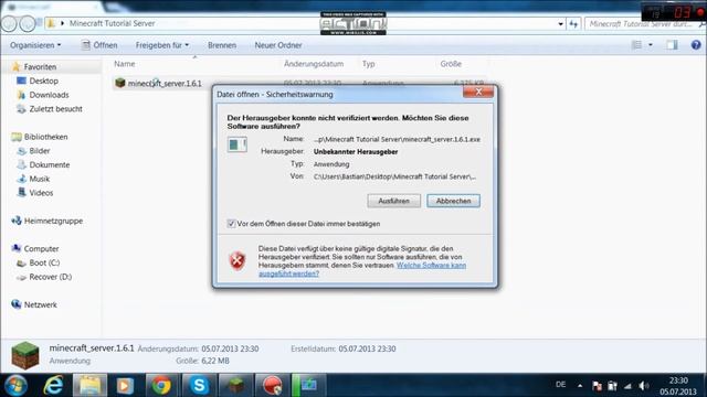 Minecraft 1.6.1 Server erstellen [Deutsch/FullHD] - Ausführliches Tutorial смотреть онлайн
