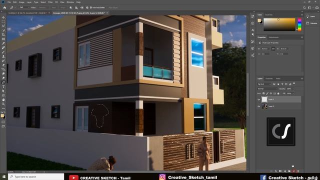 IES light effect in Photoshop | architectural light effect in photoshop tamil смотреть онлайн