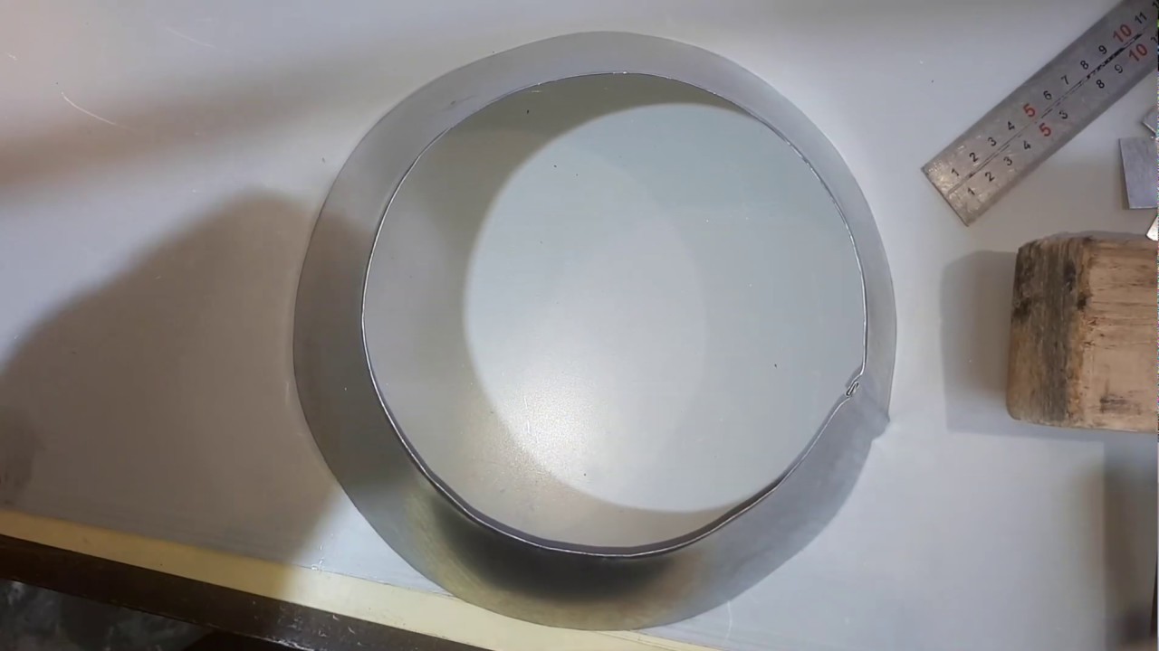 Переход из жести с круга на круг. Самый простой способ изготовления. смотреть онлайн