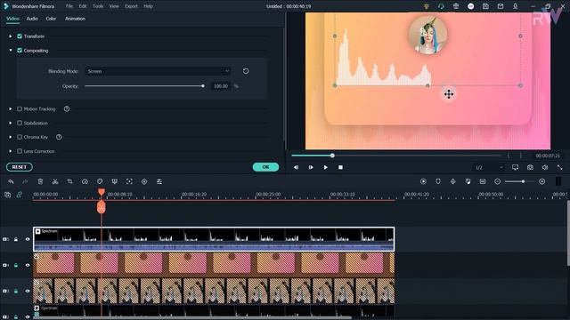 Filmora Gradient Audio Spectrum Visualizer Effect Tutorial смотреть онлайн