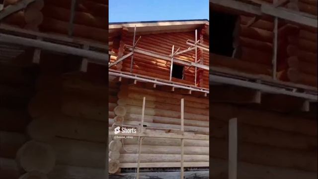 Шлифовка дома и обработка. Строительство