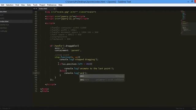 jQuery and UI Custom Two Points Slider Snapping Scroll Handle 720p смотреть онлайн