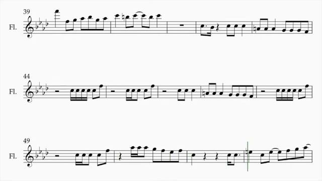 ENHYPEN - DRUNK-DAZED - (Sheet Music For Flute/Violin) #SHEETMUSIC