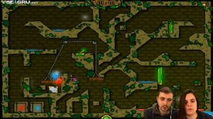 БолтушкА и ПРоХоДиМеЦ в Сложных ЛАБИРИНТАХ! #20 - игра Огонь и Вода в Лесном Храме