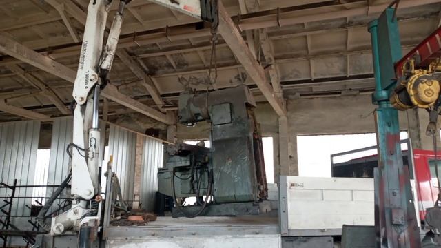 Погрузка фрезерного станка СФ-35 (СФ40) смотреть онлайн
