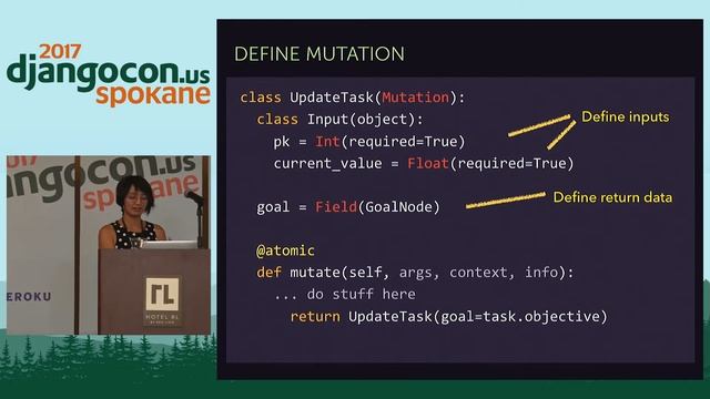 DjangoCon 2017 - GraphQL in the wild by Arianne Dee смотреть онлайн