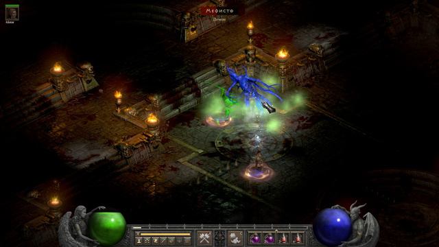 Кошмар. Победа над Мефисто. Прохождение варваром Diablo II: Resurrected. смотреть онлайн