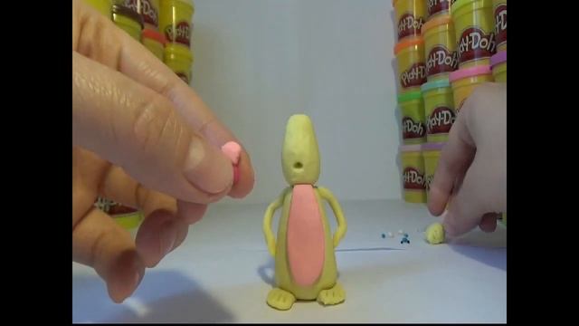 Как слепить из пластилина Плей До зайчика (кролика).How to make a bunny (rabbit) of Play-Doh (clay) смотреть онлайн