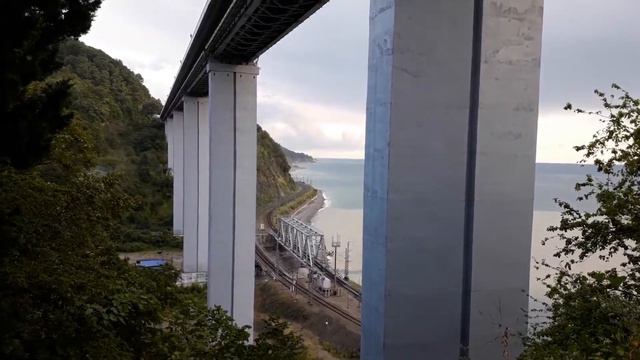 Видео самого высокого моста а России в пос.Зубова Щель. смотреть онлайн