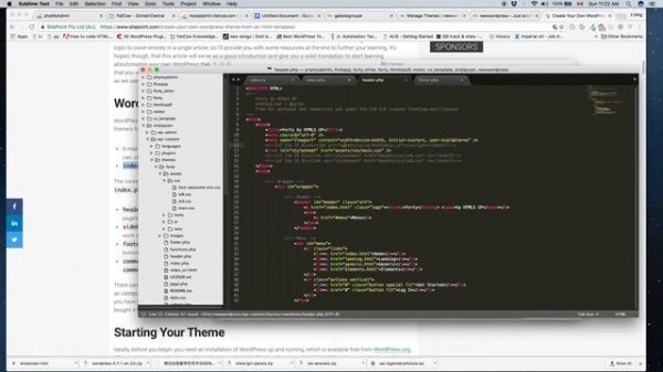Convert HTML template to Wordpress