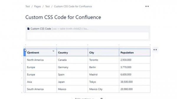 Custom CSS Code for Confluence - Style your Confluence pages with custom CSS code