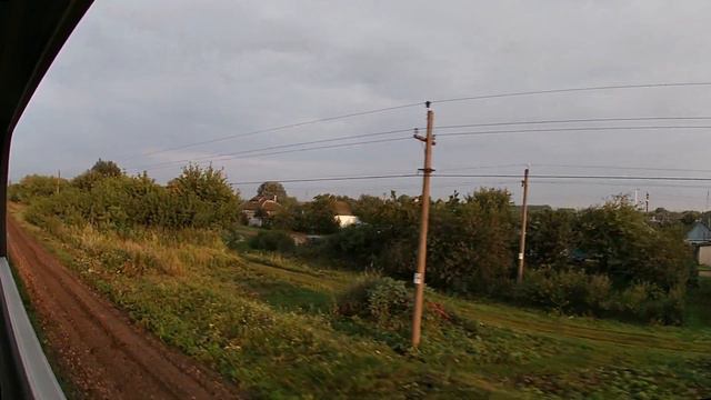 Курчатов — Льгов из окна поезда смотреть онлайн