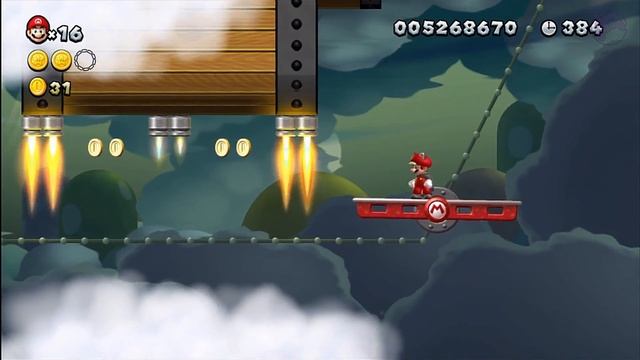 Meringue Clouds - Boarding The Airship [New Super Mario Bros Wii U] смотреть онлайн