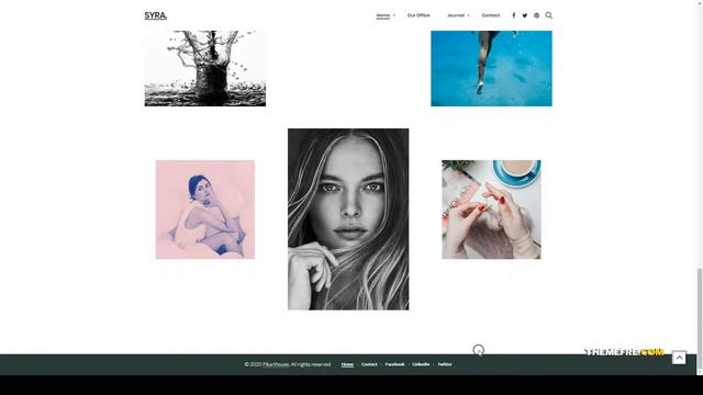 Syra Minimal Showcase Portfolio WordPress Theme agency minimal Karin смотреть онлайн